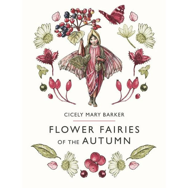The Elderberry /& Robin/'s Pincushion Fairy Cicely Mary Barker Flower Fairies of the Autumn Vintage book page Nursery Decor